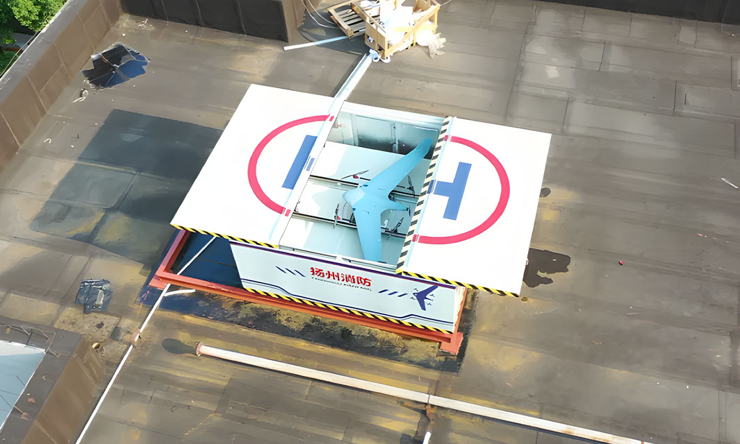 消防固定翼無人機機場揚州首飛，助力抗疫大顯身手